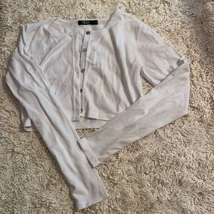 Cropped blouse button up